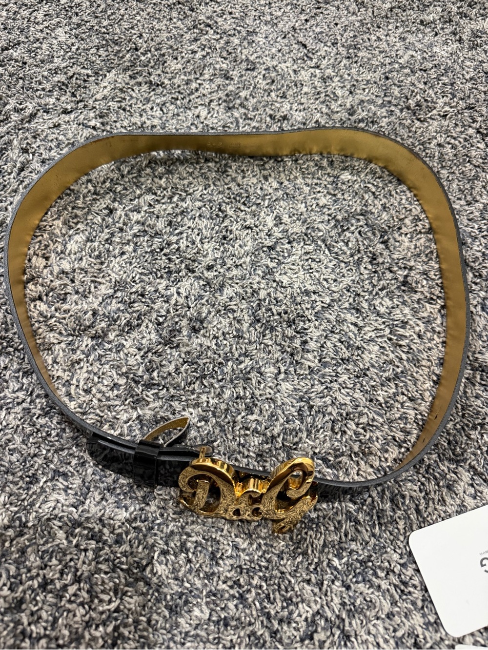 Women’s D&G patent belt